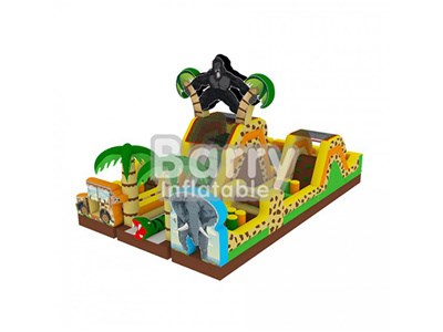 Safari-adventure course ,gorilla inflatable obstacle course or sale BY-OC-071